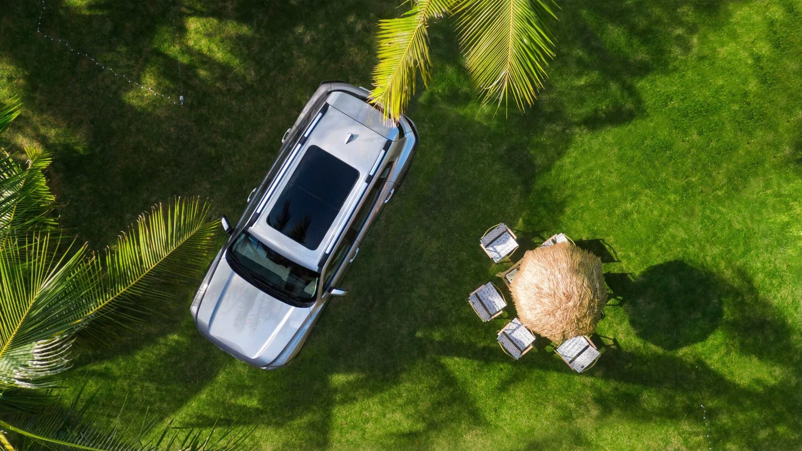 HAVAL-H7-HEV top view in camping